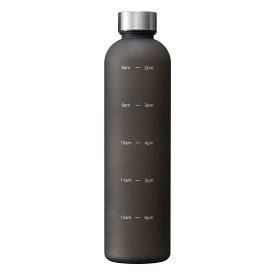 【8月限定価格】 ウォーターボトル 水筒 1リットル 1000ml 目盛り タイムマーカー付き ボトル 水 クリアタイム リマインダーボトル モチベーションボトル マイボトル 1L 1l 大容量 時間メモリ 軽量 デスクワーク クリア かわいい 和平フレイズ 【在庫限り】