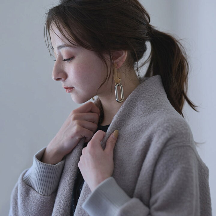 楽天市場】小さいサイズ コート アウター 圧縮ニット着流しコート S357  