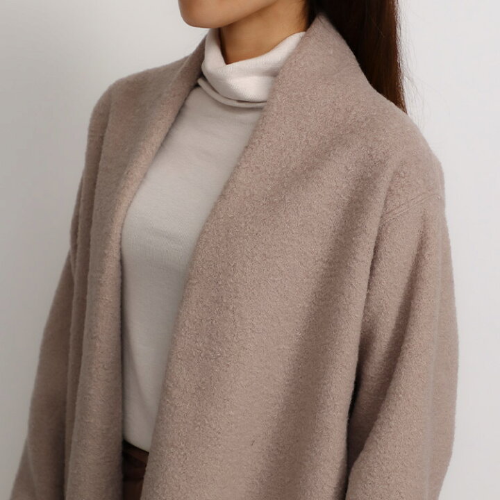 楽天市場】小さいサイズ コート アウター 圧縮ニット着流しコート S357  