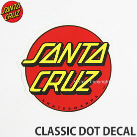サンタクルーズ クラシック ドット ディケール 【SANTACRUZ CLASSIC DOT DECAL】 スケートボード ステッカー チューン 定番 デッキ ロゴ サイズ:直径7.4cm