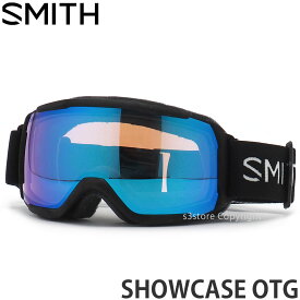 23-24 スミス シークエンス オーティージー SMITH SHOWCASE OTG スノーボード スキー ゴーグル クロマポップ ヘルメット対応 眼鏡対応 小さめ SNOW 2024 フレーム:BLACK レンズ:CP STORM ROSE FLASH