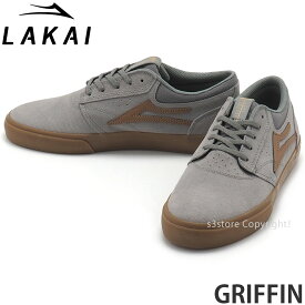 ラカイ グリフィン LAKAI GRIFFIN スケートボード スケボー スケシュー スニーカー 靴 シューズ グレー ローカット メンズ SKATEBOARD MENS カラー:GREY/GUM CODE SUEDE