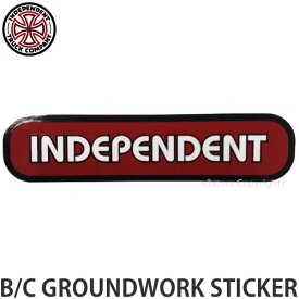 インディペンデント B/C グランドワーク ステッカー INDEPENDENT B/C GROUNDWORK STICKER シール スケートボード スケボー ロゴ カスタム チューン SKATEBOARD カラー:RED サイズ:約10.1cmX2.4cm