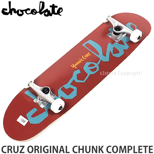 チョコレート クルーズ オリジナル チャンク コンプリート 7.875 x 31.25 スケートボード スケボー <BR>CHOCOLATE CRUZ ORIGINAL CHUNK COMPLETE <BR>完成品 初心者 ストリート パーク SKATEBOARD