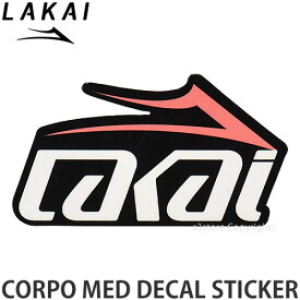 ラカイ コーポ メッド デカール LAKAI CORPO MED DECAL ステッカー スケートボード スケボー シール スケシュー ストリート カラー:Black/White/Pink サイズ:10.3cm x 6cm