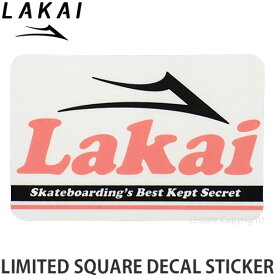 ラカイ リミテッド スクエア デカール LAKAI LIMITED SQUARE DECAL ステッカー スケートボード スケボー シール スケシュー ストリート カラー:Pink/White/Black サイズ:8.5cm x 5.7cm