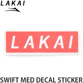 ラカイ スウィフト メッド デカール ステッカー LAKAI SWIFT MED DECAL STICKER スケートボード スケボー シール スケシュー ストリート SKATEBOARD STREET カラー:PINK/WHITE サイズ:11.7cm×3.8cm