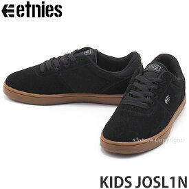 エトニーズ キッズ ジョスリン ETNIES KIDS JOSL1N スケシュー ジュニア KIDS 子ども用 スケートボード シューズ 靴 スニーカー カラー:Black/Gum