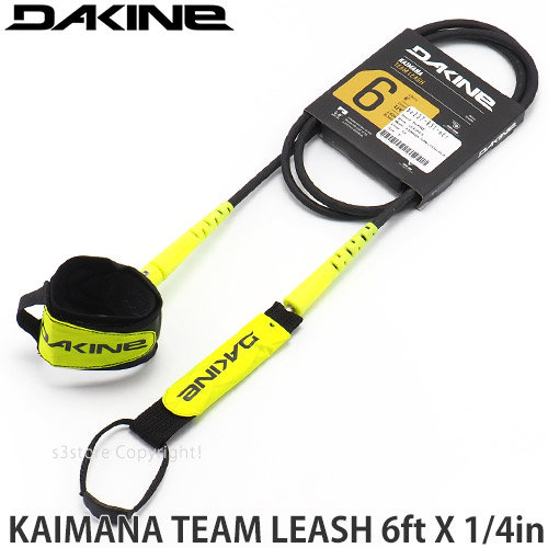 S3STORE 最大79%OFFクーポン エススリーストア ダカイン チーム リーシュ DAKINE KAIMANA TEAM 6ft×1 【55%OFF!】 SURF LEASHES サーフィン カラー:ETR LEASH 4in サーフギア