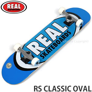 リアル クラシックオーバル REAL RS CLASSIC OVAL スケートボード スケボー コンプリート 完成品 初心者 ストリート パーク SKATEBOARD COMPLETE カラー:53mm WHITE サイズ:7.75 x 31.6