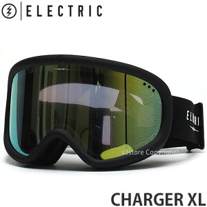 22-23 エレクトリック ELECTRIC チャージャー XL アジアンフィット CHARGER XL ASIAN FIT スノーボード スノボ ゴーグル 2023 フレーム:Charger Xl Matte Black レンズ:GREY/GOLD CHROME JAPAN LENS