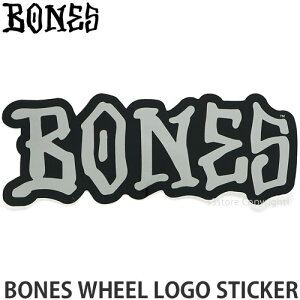 ボーンズ BONES ロゴ ステッカー LOGO STICKER スケートボード スケボー シール カスタム デッキ ヘルメット カラー:Black/Silver