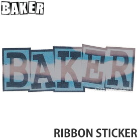 ベイカー BAKER リボン ステッカー RIBBON STICKER スケートボード スケボー ストリート シール カスタム SKATEBOARD カラー:Blue サイズ:4 x 12.5cm