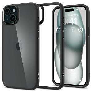 Spigen iPhone 15 �P�[�X �N���A �ϏՌ� ���ςȂ� �ČRMIL�K�i�擾 �X�g���b�v�z�[�� ���� TPU �o���p�[�P�[�X 2�d�\�� �����Y�ی� �C�菝�h�~ ���C�����X�[�d�Ή� �E���g���E�n�C�u���b�h ACS06799 (
