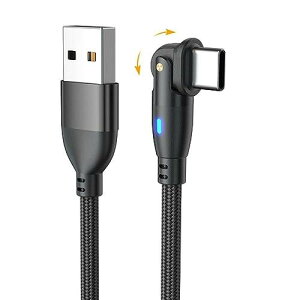 YFFSFDC USB Type CP[u 0.5m L^ 180x] }[d f[^] }CN USB P[u TPE USB CP[u MacBook iPad Air/Pro Xperia Galaxy̑Androide ȂUSB-C@Ή ubN