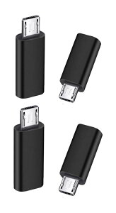 YFFSFDC }CNUSBϊA_v^[ ^CvC Micro USB ϊA_v^ 4 Type C X to Micro USB IX ϊRlN^ [dƃf[^] GalaxyANexusAXperiaAHUAWEIMicro USBݔΉ ubN