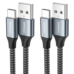 y2{ZbgzNIMASO USB Type C P[u 2m+2myQC3.0Ή 3A}[dz ^Cvc [dP[u iPhone 15/15 Pro/ 15 Plus/15 PromaxAiPad ProASonyAGalaxyAHuawei ̑Android  USB-C @Ή NCA21L411