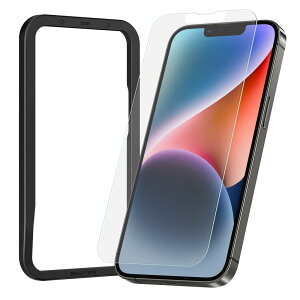 NIMASO �A���`�O���A iPhone 14 �p/iPhone 13 Pro �p/iPhone 13 �p �K���X�t�B���� �t�� �ی� �t�B���� �A�C�t�H��14/13�v��/13 �Ή� 6.1�C���`�p ���˖h�~ ���炳�� �Q�[���t�B���� �K�C�h�g�t�� 1���Z�b�g N
