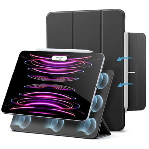 ESR iPad Pro 12.9 �P�[�X ��6/5/4����(2022/2021/2020���f��) iPad Air 13�C���` �P�[�X 2024 �}�O�l�b�g�X�z���� Pencil2�Ή� �O�܂�X�^���h �I�[�g�X���[�v�E�E�F�C�N iPad Pro 12.9 Rebound ���C�P�[�X �u���b