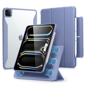 ESR iPad Pro 11�C���` �P�[�X M4 (2024�A��5����)��p Pencil�z���_�[�t�� ���O���\�}�O�l�b�g�J�o�[ �c�u��/���u���X�^���h Pencil Pro/USB-C���S�Ή� Rebound 360�V���[�Y �p�[�v��