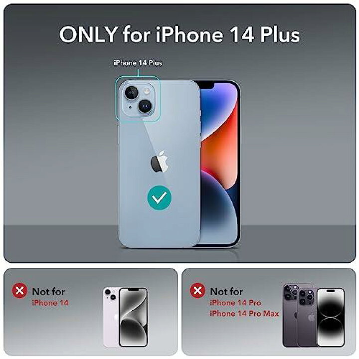楽天市場】ESR iPhone 14 Plus ケース クリア ケース 耐衝撃 薄型 米軍 