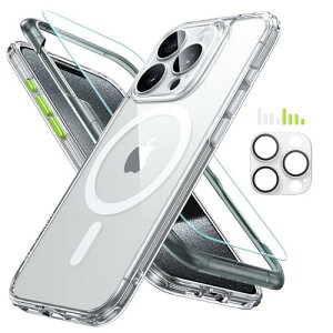 �y5 in 1�Z�b�g�I�ی�t�B�����t���zESR iPhone 15 Pro Max �P�[�X Magsafe�Ή� ������ �}�b�g�P�[�X ��� �J���� �����Y�ی�t�B�����t�� �ČRMIL�K�i �ϏՌ� ���h�~ ��phone15pro max �P�[�X �X�g���b�v�z