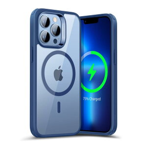 ESR iPhone13pro�P�[�X MagSafe�Ή� �ϏՌ� �ČRMIL�K�i ���ɋ����w�� ���C�����X�[�d �X�g���b�v�z�[���t�� �A�C�t�H��13pro �p HaloLock���� �n�C�u���b�h���C�P�[�X 6.1�C���` �N���A �u���[ Classic Seri