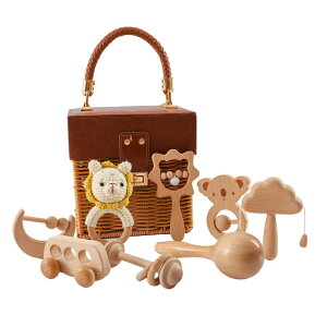 Wooden Teether KK g oYj  ؐ Ђʂ 艟 xr[Zbg ؂̂ h 8Zbg mߋ xr[MtgZbg oYj 蕨