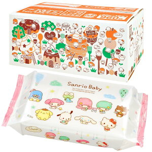 レック(LEC) サンリオ 純水99% おしりふき やわらかシート 80枚入×16個 (1280枚) 日本製