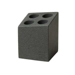 ideaco(イデアコ) 傘立て 4本挿し 幅9.3×奥行9.3×高さ12.3cm mini cube stone sand black (ミニキューブ ストーンサンドブラック)