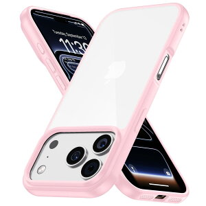 JUSTCOOL for iPhone 17 Pro �p �P�[�X �s���N �A�C�t�H��17 �v���p �A�C�z��17pro �ČR�K�i �ϏՌ� �w��h�~ �����h�~ ���΂ݖh�~ �ϋv�� SGS�F�� PC�w�� ���C�����X�[�d�Ή� �X�g���b�v�z�[���t�� ����