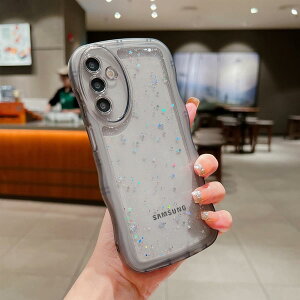 QLTYPRI Galaxy A55 5G �P�[�X �N���A TPU �J�o�[ �E�F�[�u ������� �؍� ���� �E�F�[�u �O���b�^�[ ���� ���^ �y�� �ϏՌ� ����~�� (SC-53E / SCG27) �X�}�z�P�[�X ���C�����X�[�d�Ή� �X�g���b�v�z