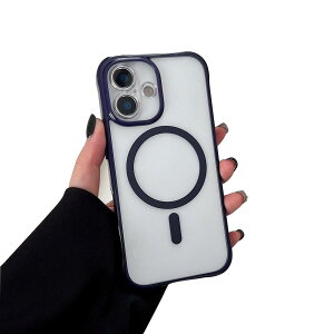 ZTOFERA for iPhone 16 Plus �}�O�l�e�B�b�N �P�[�X, �݊��� �� �}�O�Z�[�t ���C�����X �[�d, ���� �A���`�X�N���b�` �N���A �o�b�N �ϏՌ� TPU �o���p�[ �d�b �J�o�[ - �_�[�N�E�p�[�v��