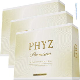 ブリヂストン ゴルフボール PHYZ ファイズ プレミアム PREMIUM ブリジストン 3ダース 36個入り ゴールドパール ホワイト 白 オリジナルウッドティ