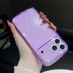 ZTOFERA for iPhone 17 Pro �P�[�X,�������̎q�j�� �p�N���A�O���b�^�[�J�[���[�E�F�[�u�t���[��,iPhone 17 Pro�p���킢���X�}�z�P�[�X,�p�[�v��