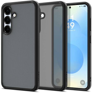 Spigen yn18N̋Zṕz Galaxy S25 P[X ϏՌ Xgbvz[ ϖh~ op[ CX[d ČRMILKi EgEnCubh ACS09007 (tXgEubN)