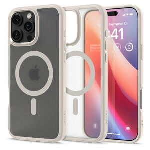 Spigen iPhone 16 Pro Max P[X MagSafeΉ  NA Xgbvz[ ČRMILKi EgEnCubhE}OtBbg ACS08382 (tXgEi`E`^jE)
