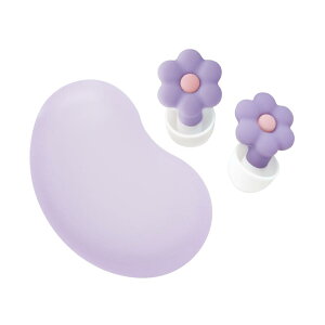 ソニック 耳栓 お花の集中耳栓 ケース付 シリコンタイプ バイオレット SP-2022-V