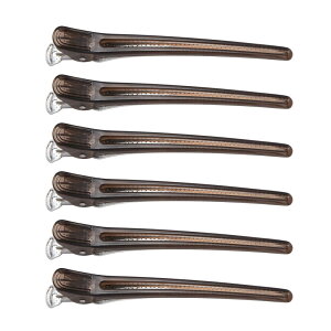 KISARG �_�b�J�[�� �����Y �w�A�s�� �w�A�N���b�v ���e�t �v���p �O�� �u���b�L���O ������ �N���b�v �Ղ����Ȃ� �s�� �傫�� L�T�C�Y 12.3cm 6�{�Z�b�g �N���A�u���b�N