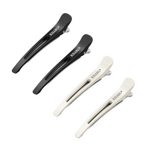 KISARG �_�b�J�[�� �����Y �w�A�s�� �w�A�N���b�v �_�b�N�J�[�� ������ �N���b�v �u���b�L���O ���e�t �v���p �Ղ����Ȃ� ����Ȃ� �傫�� ���� �z���C�g�ƃu���b�N ���ꂼ��2�{��