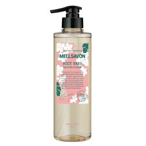 Mellsavon メルサボン ボディウォッシュ レスティングフラワー 460mL ボディソープ ハワイ プルメリアの香り 限定 ボディソープ 石けん 100%