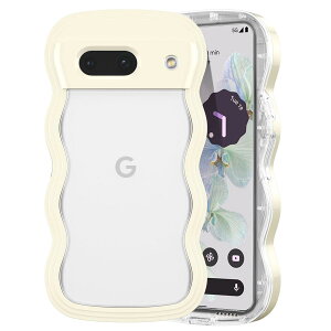 QLTYPRI Google Pixel 9a �p �P�[�X �N���A �E�F�[�u �s�N�Z�� 9A �\�t�g TPU ���˂��� ���� �P�[�X ������� �؍� ���� ���^ �y�� �ϏՌ� �g��t���[�� �X�}�z�P�[�X ���C�����X�[�d�Ή� �X�g���b�v