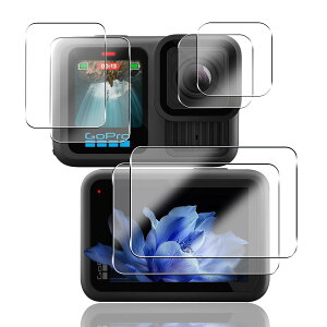 �y2+2+2���Z�b�g�z �Ή� Go Pro Hero 13 Black �K���X�t�B���� + �J�����t�B���� �y���{���f�ވ��Ɏq���z �p Go Pro Hero13 Black �t�B���� �����K���X�ی�t�B���� �i���ʉ��2�� + �T�u���2��+�w�ʉ��