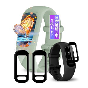 �y3���Z�b�g�z�Ή� GARMIN(�K�[�~��) vivosmart 5 �t�B���� GARMIN vivosmart 5 �p �ی�t�B���� �Ή� �K�[�~�� vivosmart 5 ��ʕی�t�B���� �J�o�[ �P�[�X �L�Y�C���@�\ �_�炩�� PMMA�f�ލ̗p �Y�f�@�� 3D