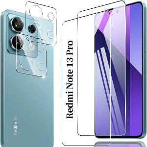 �Ή� Xiaomi Redmi Note 13 Pro 5G �K���X�t�B���� 2+2���Z�b�g �w��F�ؑΉ� �p �V���I�~ Note 13 Pro 5G �ی�t�B���� ���YAGC ���Ɏq 9H�d�x �S�ʕی� ���E���h�G�b�W���H �p Redmi Note 13 Pro �����K���X �P