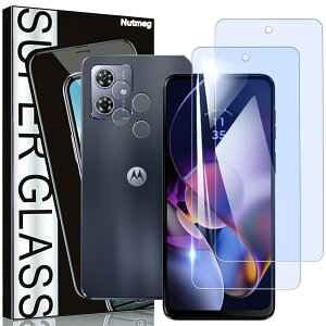 Nutmeg�y�u���[���C�g�J�b�g�I2���{2���z�w��F�ؑΉ� Motorola Moto g64 5G �p�� �K���X�t�B���� �u���[���C�g�J�b�g 2��+Moto G64 5G/Moto G64y 5G �p�� �J�����t�B���� 2���y���{���Ɏq�f�ސ��z���g���[