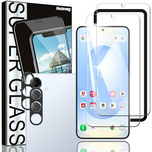 Nutmeg�y�K�C�h�g�t�� 2���{2���zGalaxy S25 �K���X�t�B���� 2�� + Galaxy S25 �J�����t�B���� 2���y���{���Ɏq�f�ސ��zgalaxy s25 �t�B���� �M�����N�V�[ S25 �ی�t�B���� �����K���X �Ռ��z�� �w��h�~