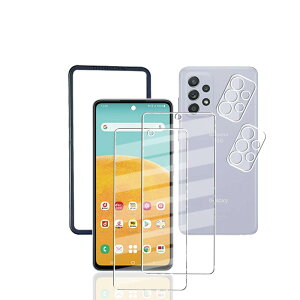 �Ή� Galaxy A52 5G SC-53B �p�� 2���K���X�t�B���� + 2���J�����t�B����+1�� �K�C�h�g�t�� �y���{���Ɏq �d�x9H�z �t�B���� �����K���X �t�� �ی�t�B���� 3D Touch�Ή� �A�����ߗ� �A�C�A�[�� �A����0