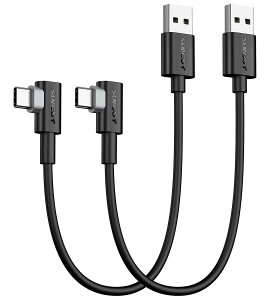 SUNGUY USB Type C �P�[�u�� l�� 0.3M�y2�{�g�z�ő�18W�}���[�d USB C �P�[�u�� 30cm �Z�� �^�C�vC�P�[�u�� USB2.0�f�[�^�]�� iPad Pro/Galaxy/Xperia/Google �Ȃǂ�USB-C�@��ɑΉ�