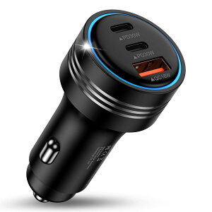 ANNIBER �J�[�`���[�W���[ Type C iphone17 �V�K�[�\�P�b�g 78W�}���[�d/3�|�[�g/12V�E24V�ԑΉ� USB-C�ԍڏ[�d�� �� usb�\�P�b�g �^�C�vC�V�K�[USB�� �[�d��ԗp iPhone 16/15/iPhone 15pro/iPhone 15 pro max/iPhone 15 pl